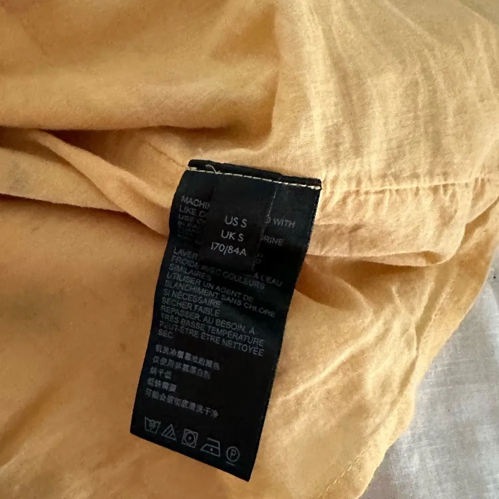 Urban Outfitters Women’s Small Magpie Yellow Cherry Mini Dress Puff Sleeves - Image 9