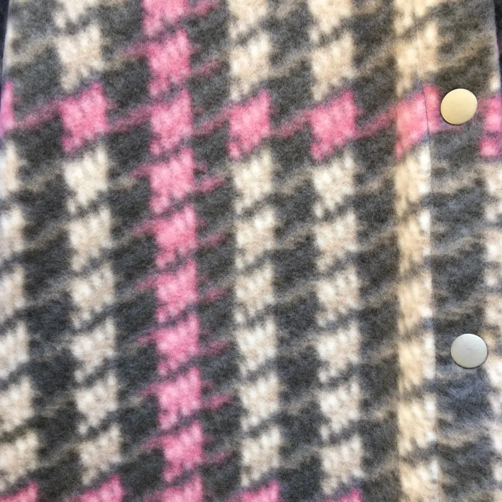 NWT Abound Plaid Pink Brushed Collared Button Down Shirt Jacket Size Medium M - Image 5