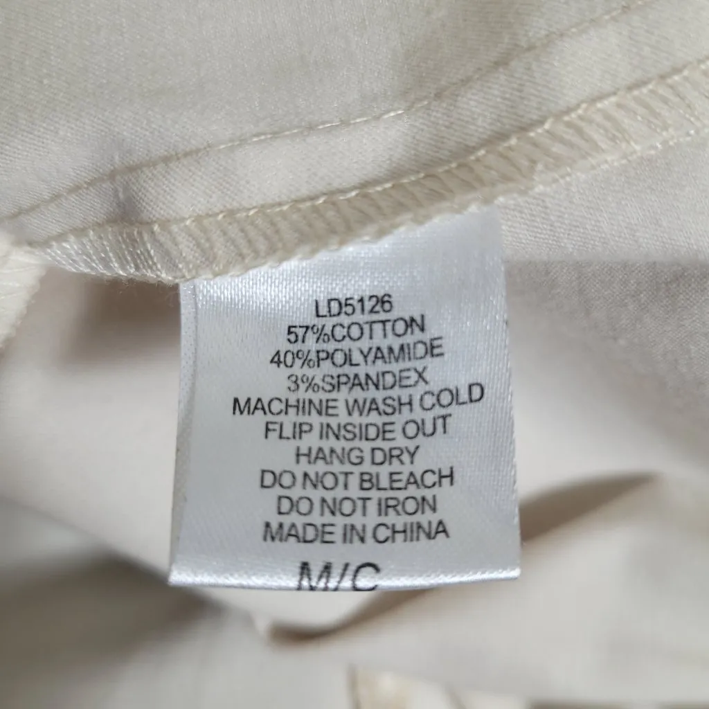 NWT TCEC Beige Strapless Belted Smocked Sweetheart Pockets Mini Dress Medium - Image 11