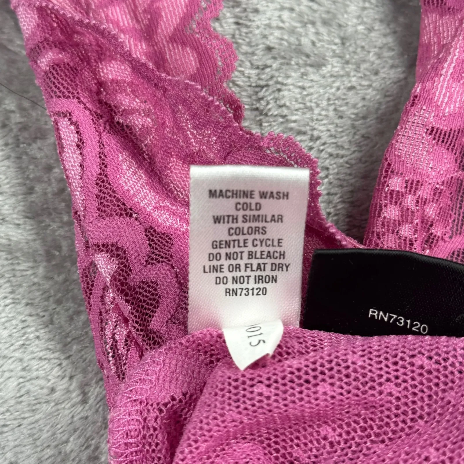 Fredericks of Hollywood Cami L Pink Lace Halter Top Y2K Coquette Grunge Fairy Size L - Image 8