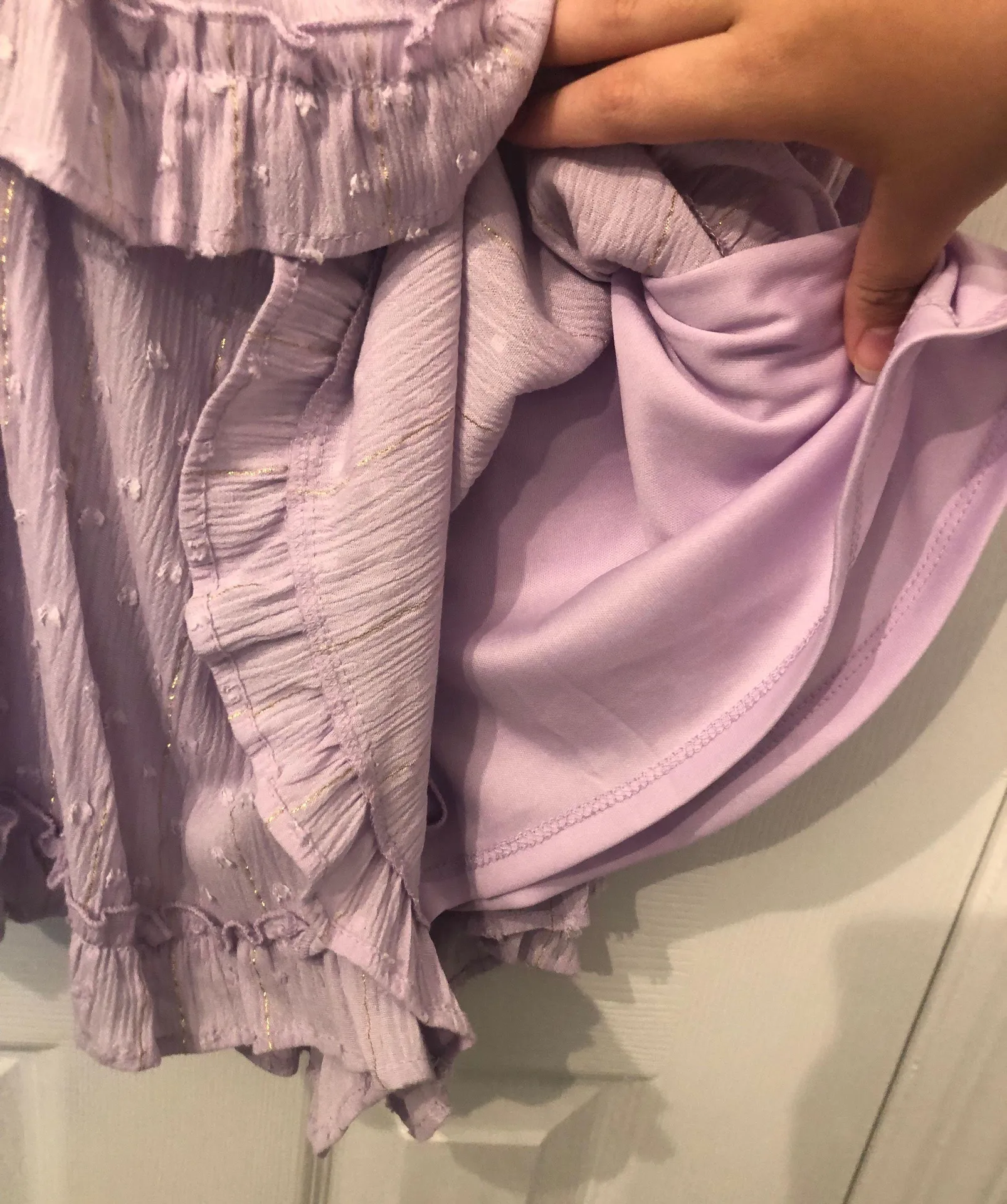 NWOT Lavender Strapless Romper - Image 3