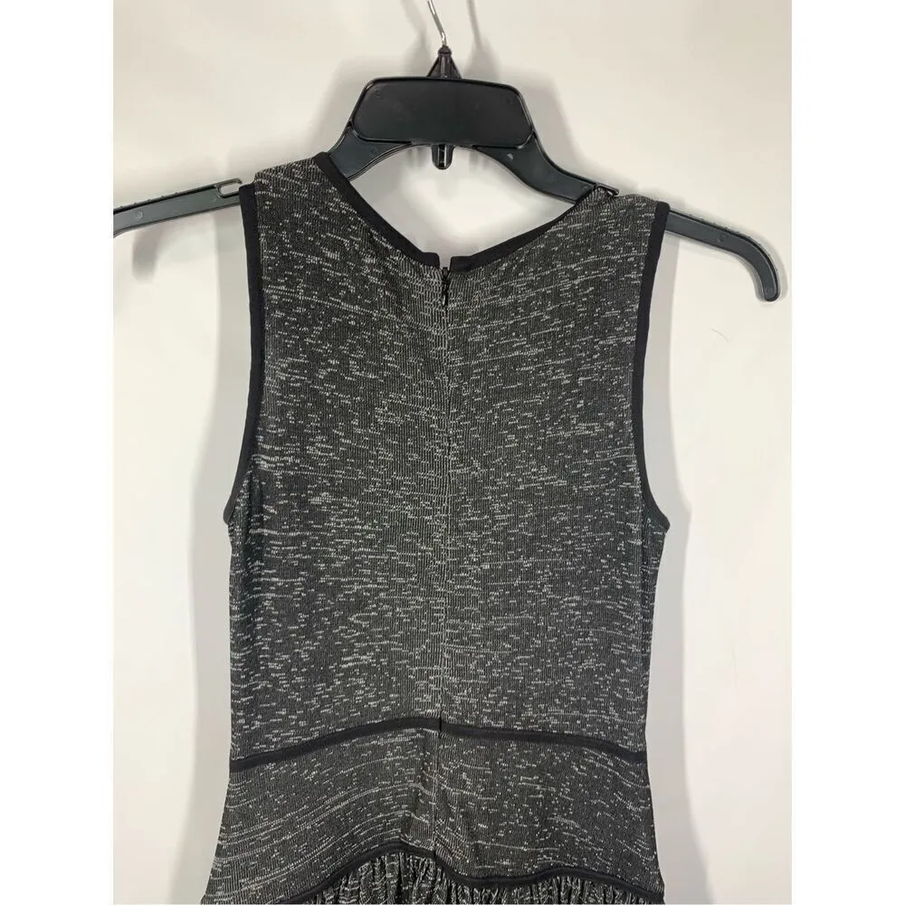 Tibi Women's Sleeveless Pleated Fit and Flare Midi Dress Heather Gray Size 4 - Image 5