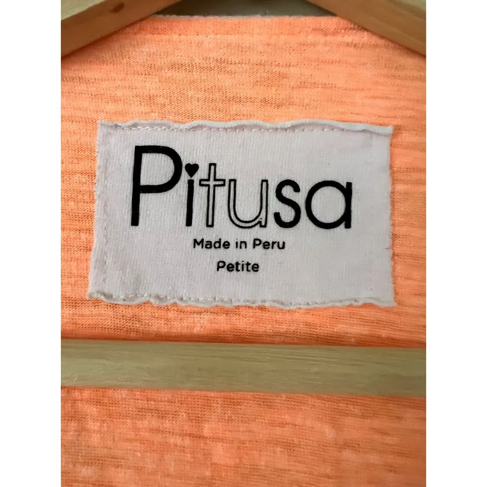 Pitusa Anastasia Mini Dress Bright Orange Sherbert Petite Dress Summer A - Image 3