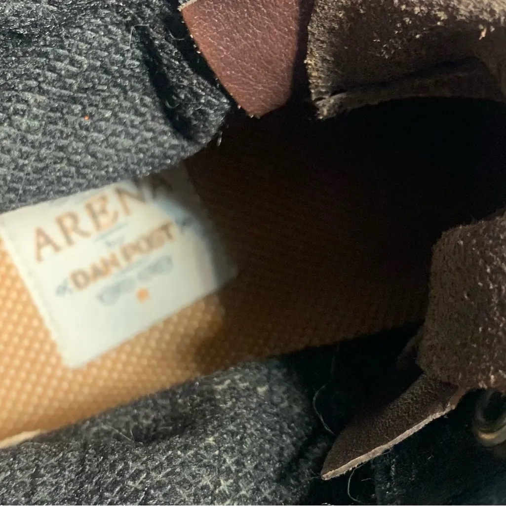 Arena Dan Post Black & Brown Lace Up Women’s 7.5 Leather Boots. 2373 Size undefined - Image 7