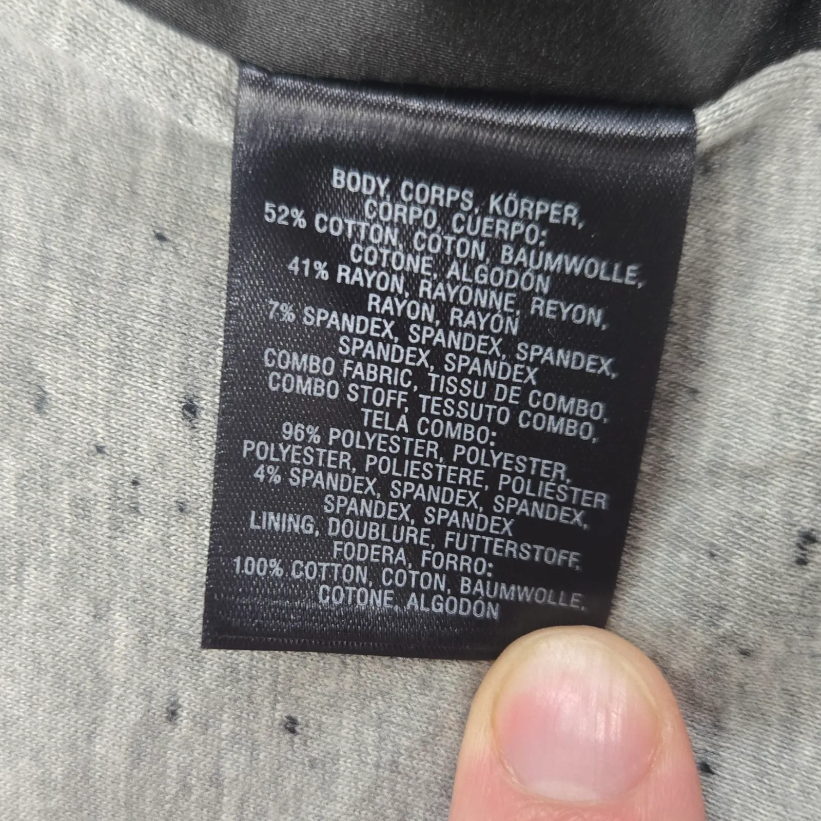 Maeve Anthropologie Gray Black Mixed Media Double Breasted Trench Dress Size 4 - Image 8