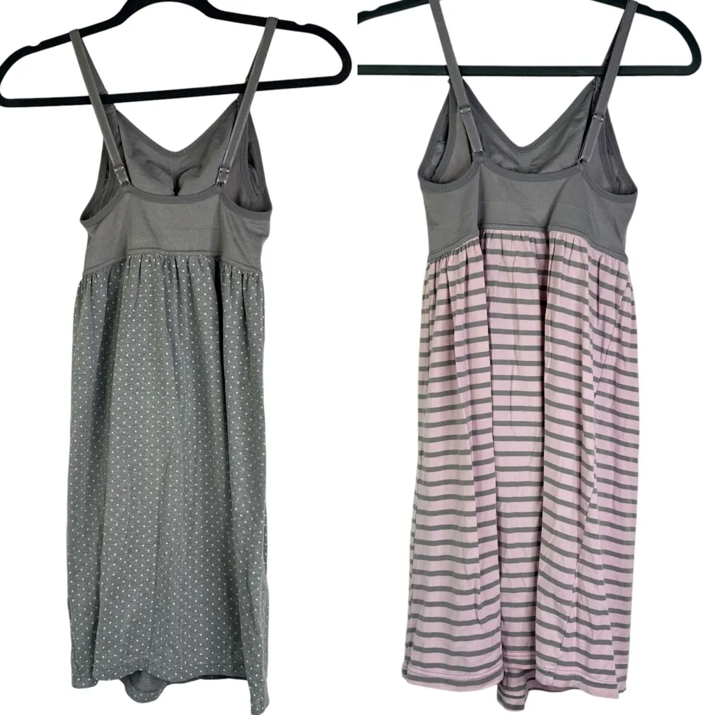 Motherhood Bundle of 2 Maternity Casual‎ Dresses Breastfeeding Gray Pink Small S - Image 3