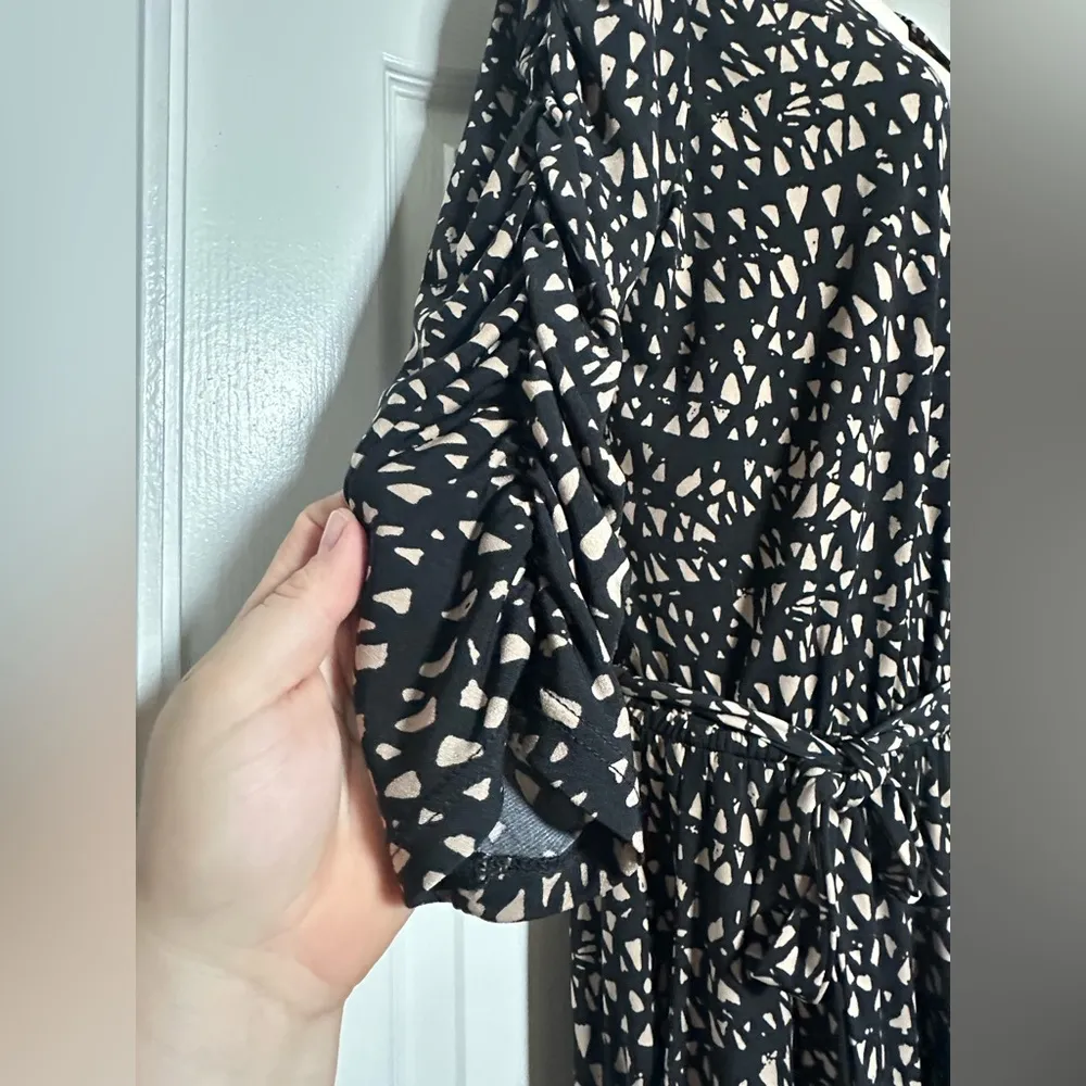 Veronica M Abstract Geometric Pattern Jumpsuit Women’s Long Sleeve Romper Size S - Image 4