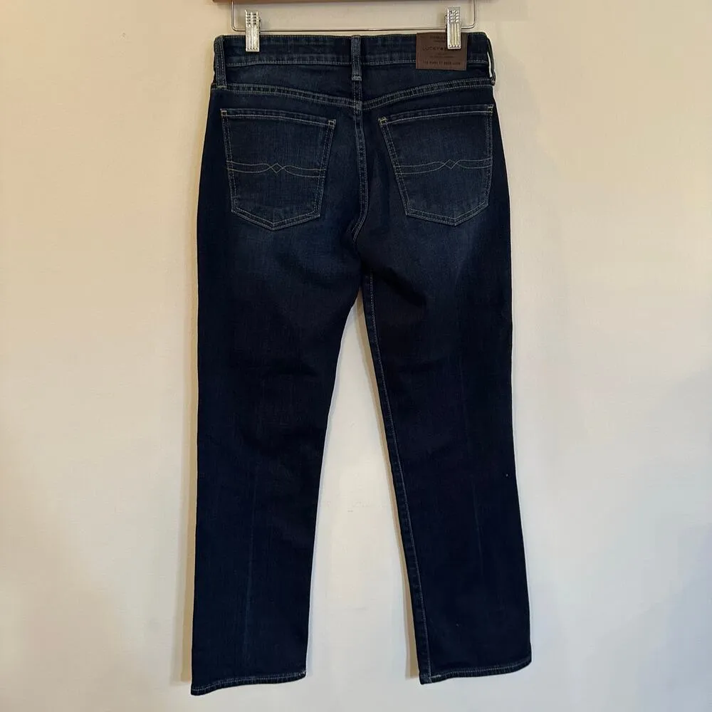 Lucky Brand Sweet Crop Jeans sz 2 (26) Dark Wash Cropped Jeans - Image 5
