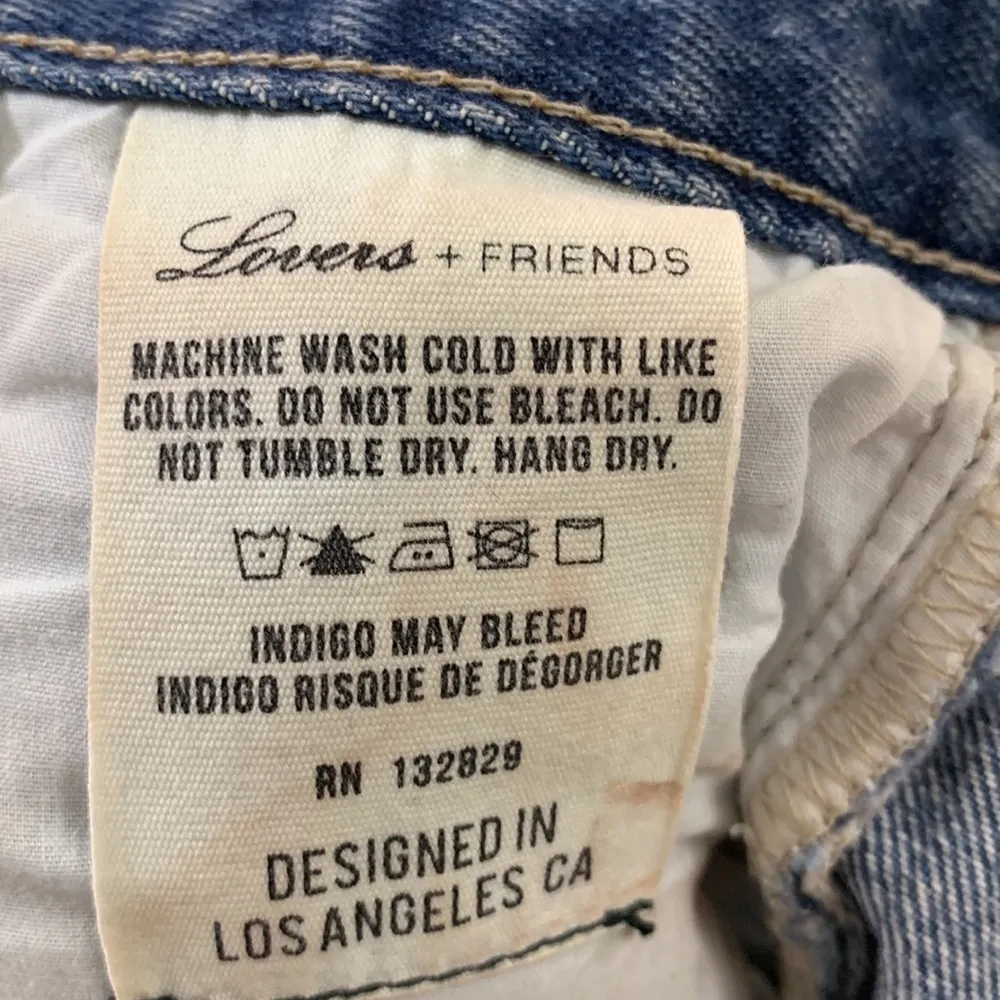 Lovers + Friends Denim Jack High Rise Cutoff Distressed Jean Shorts in Genesee - Image 4