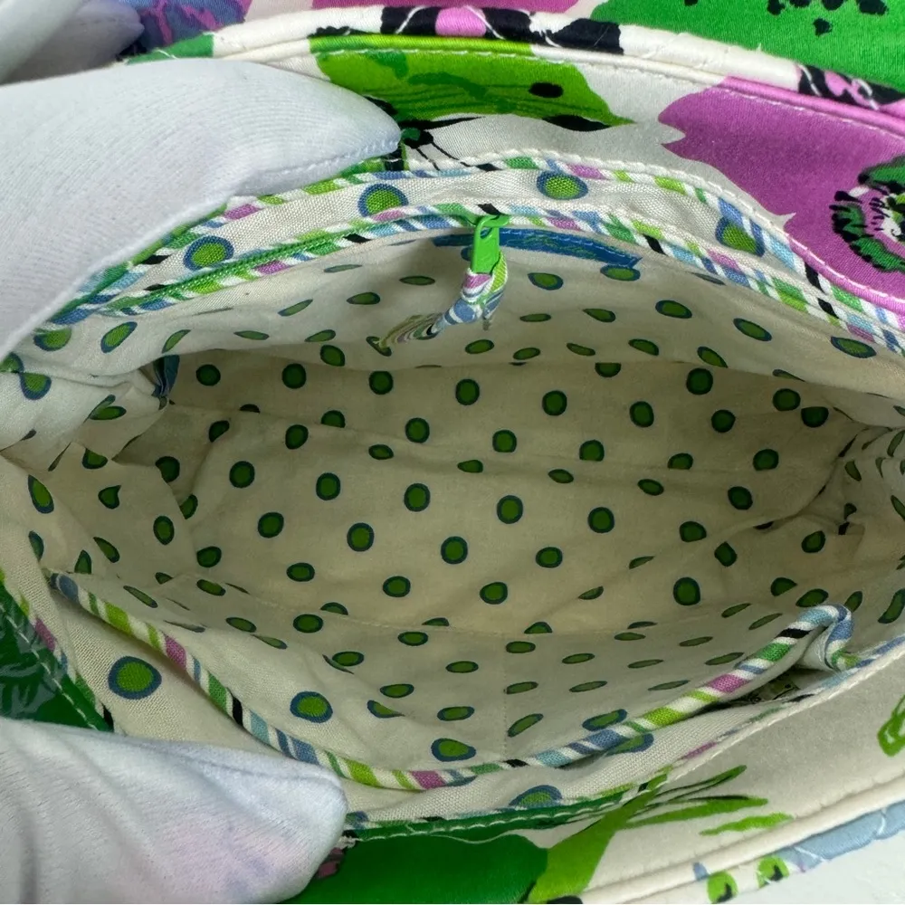 Vera Bradley | Sateen Nicole Butterfly Floral Print Satchel Handbag - Image 11