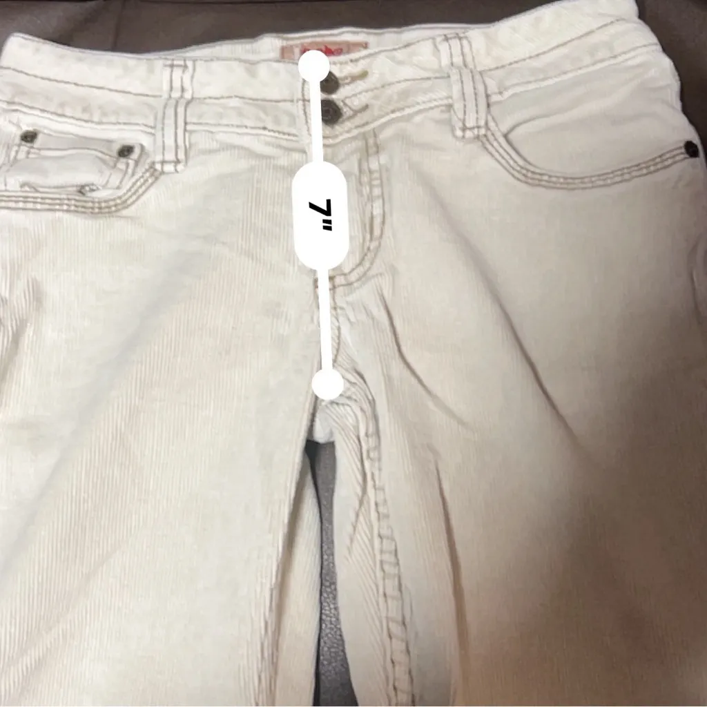 Women's No Boundaries Juniors 7 Beige Tan Corduroy Straight Leg Pants - Image 7