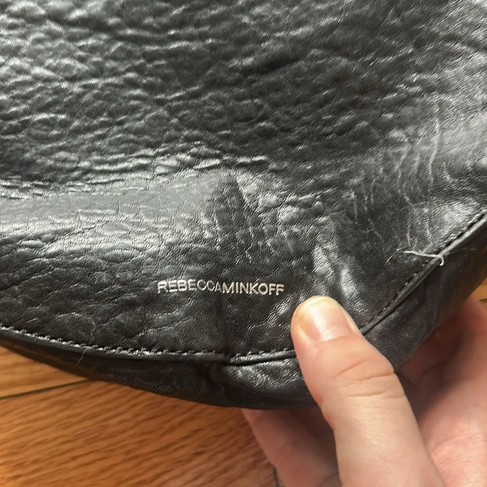 Rebecca Minkoff Unlined Saddle Bag black - Image 7