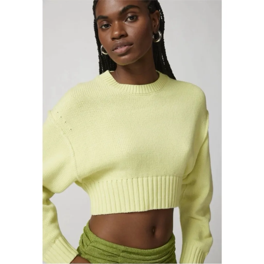 NWOT Urban Outfitters  Aiden Pullover Sweater Lime Green Oversized - Image 4