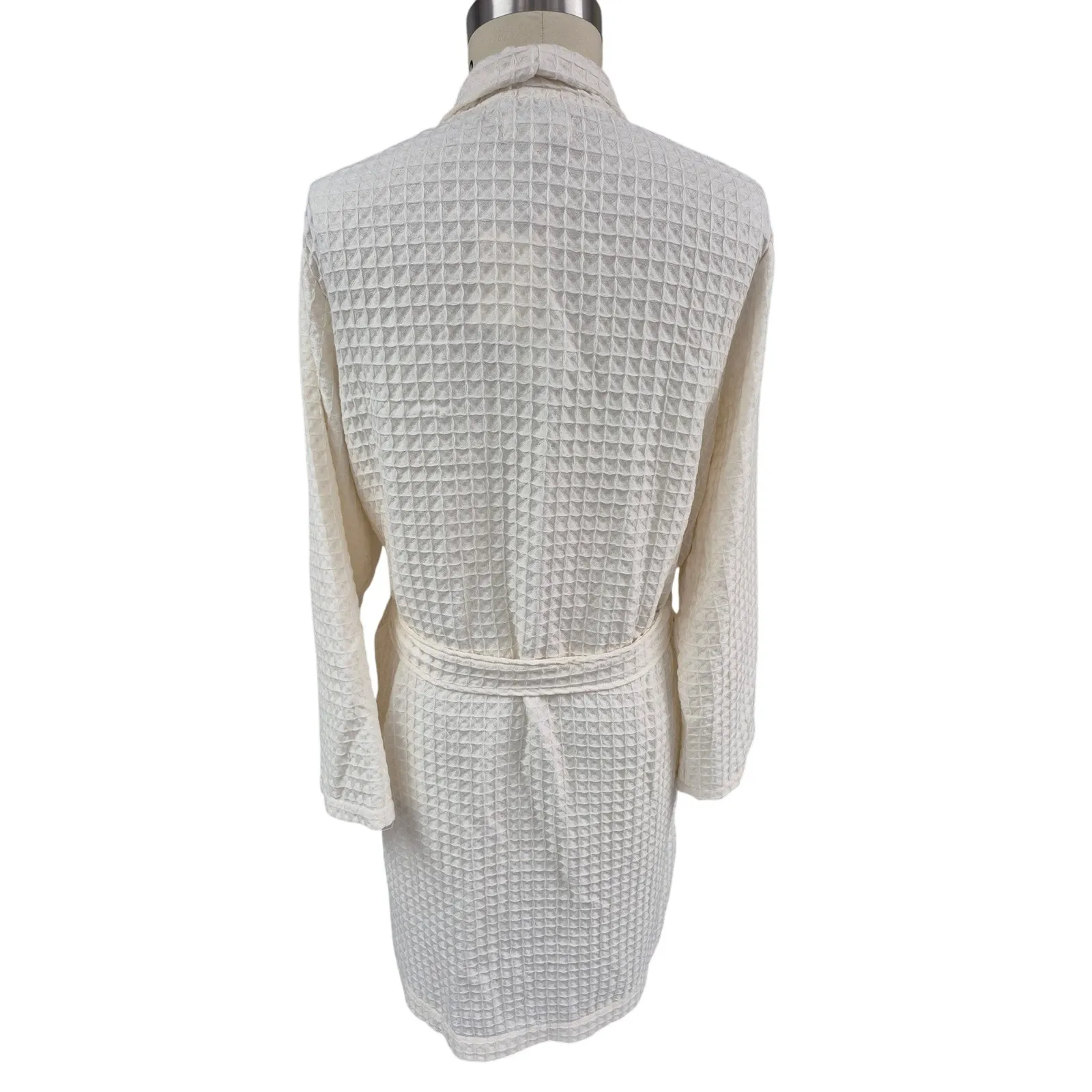 NWT Daydream by Berkshire Home Vanilla Waffle Textured Cotton/Poly Robe Sz L Size L - Image 3