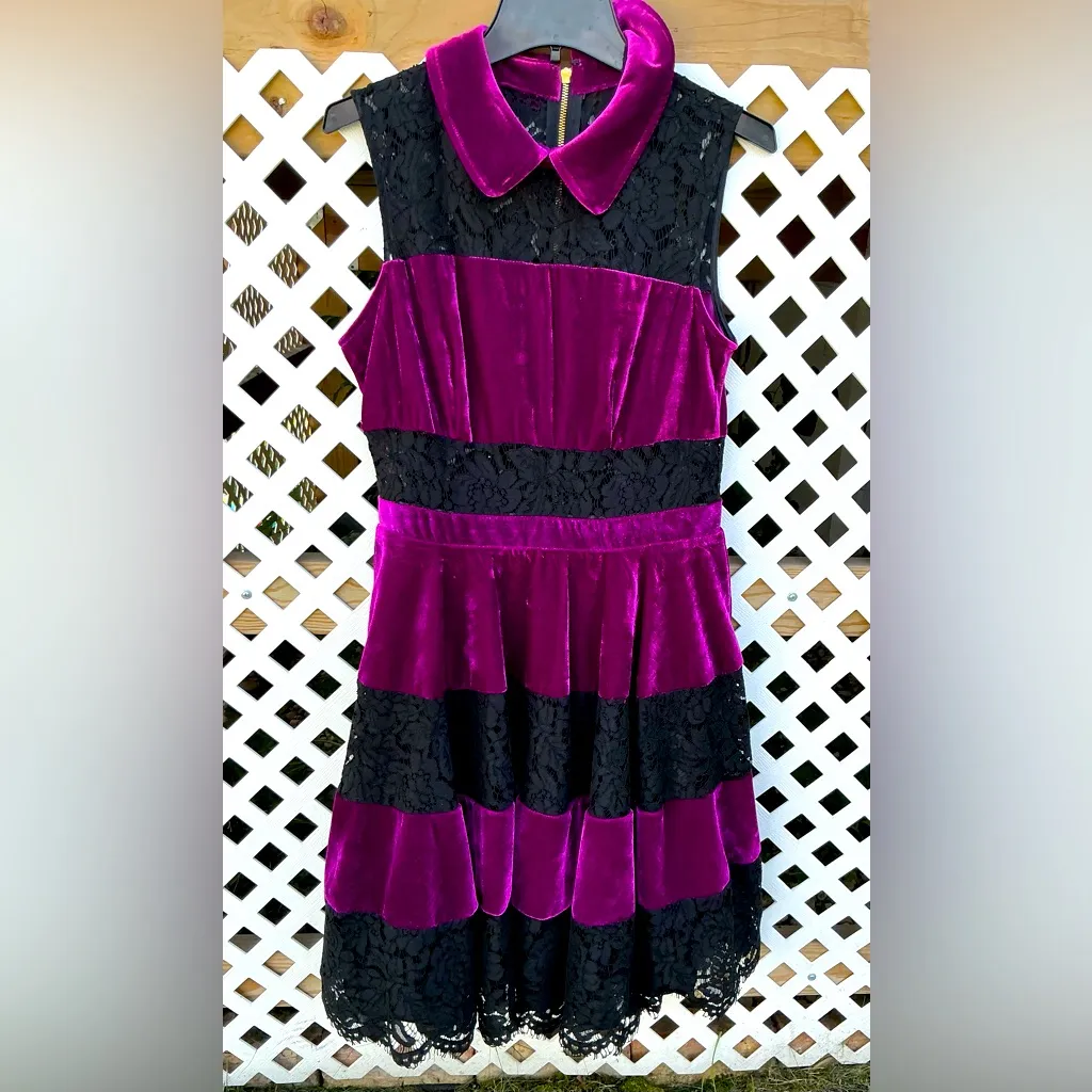 Pretty VENUS velvet+ lace dress 💖💖💖 - Image 2