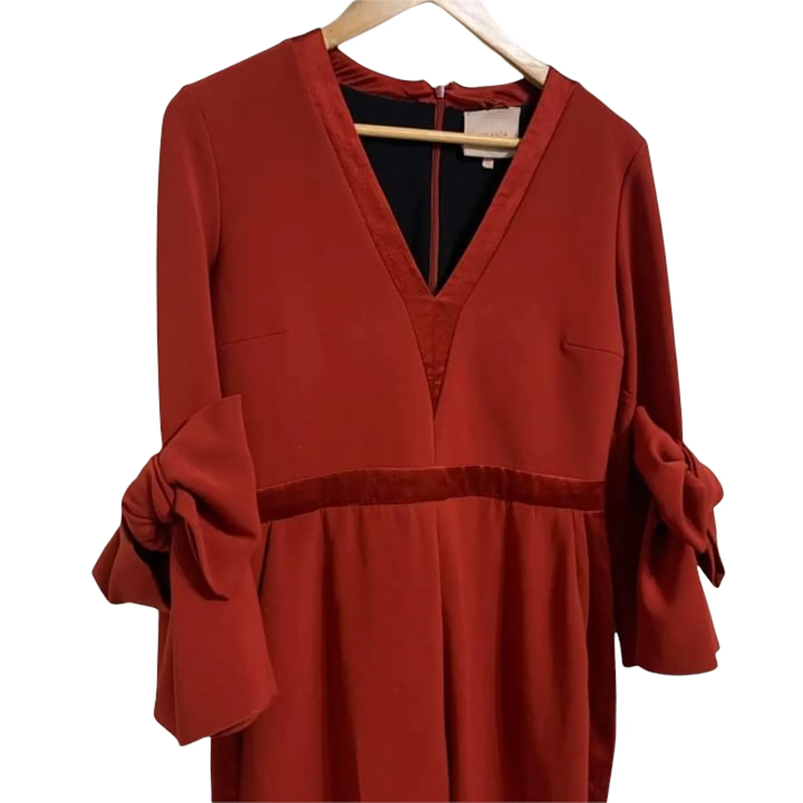 ROKSANDA Florent‎ Bow Sleeve Stretch Crepe Jumpsuit Red 12 ASO Kerry Washington - Image 3