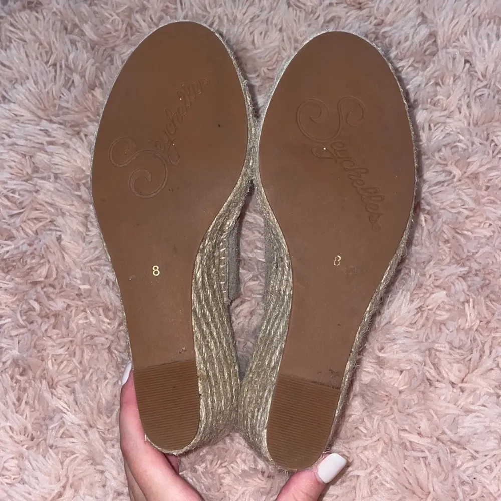Seychelles Taupe Suede Espadrilles Wedge Sandals - Image 6