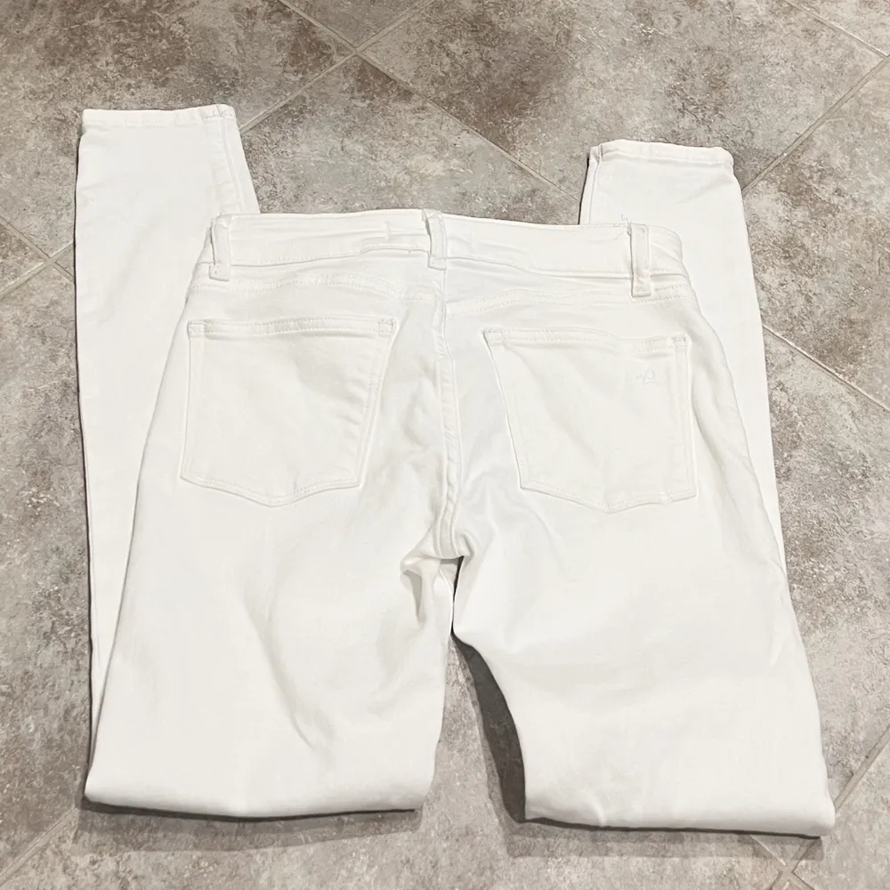 DL1961 Florence Porcelain Instasculpt Skinny Mid Rise Jeans White Sz 2/24 - Image 3