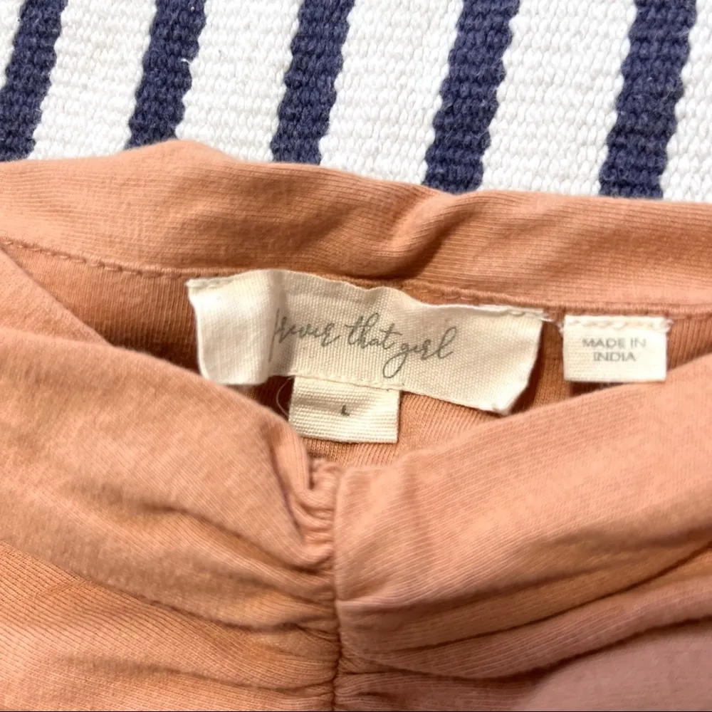 Forever That Girl Puff Shoulder Babydoll Linen Blend Mini Dress in Dusty Rose - Image 12