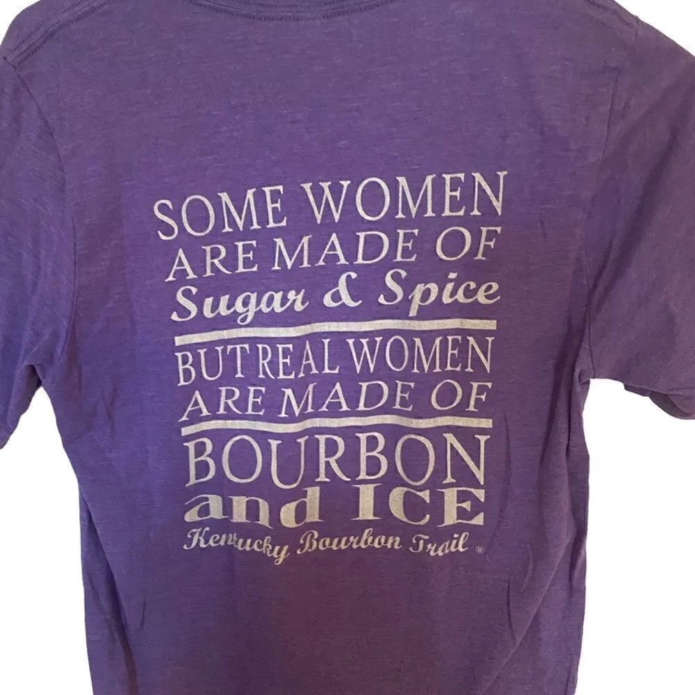 Bella Canvas Kentucky Bourbon Trail purple shirt sleeve small - Image 4