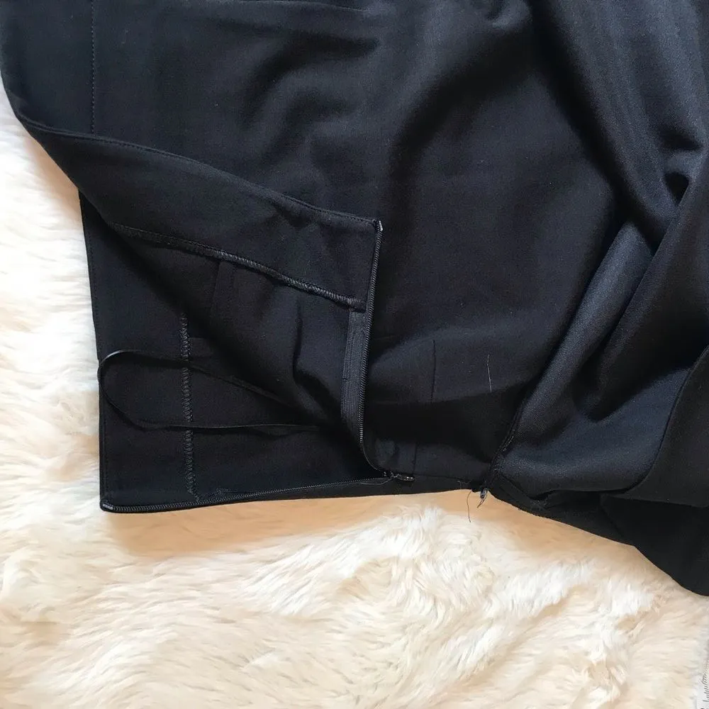 NICHOLAS Flare Crop Top‎ Sleeveless Knit Layered High Low Black Size 4 New Black - Image 9