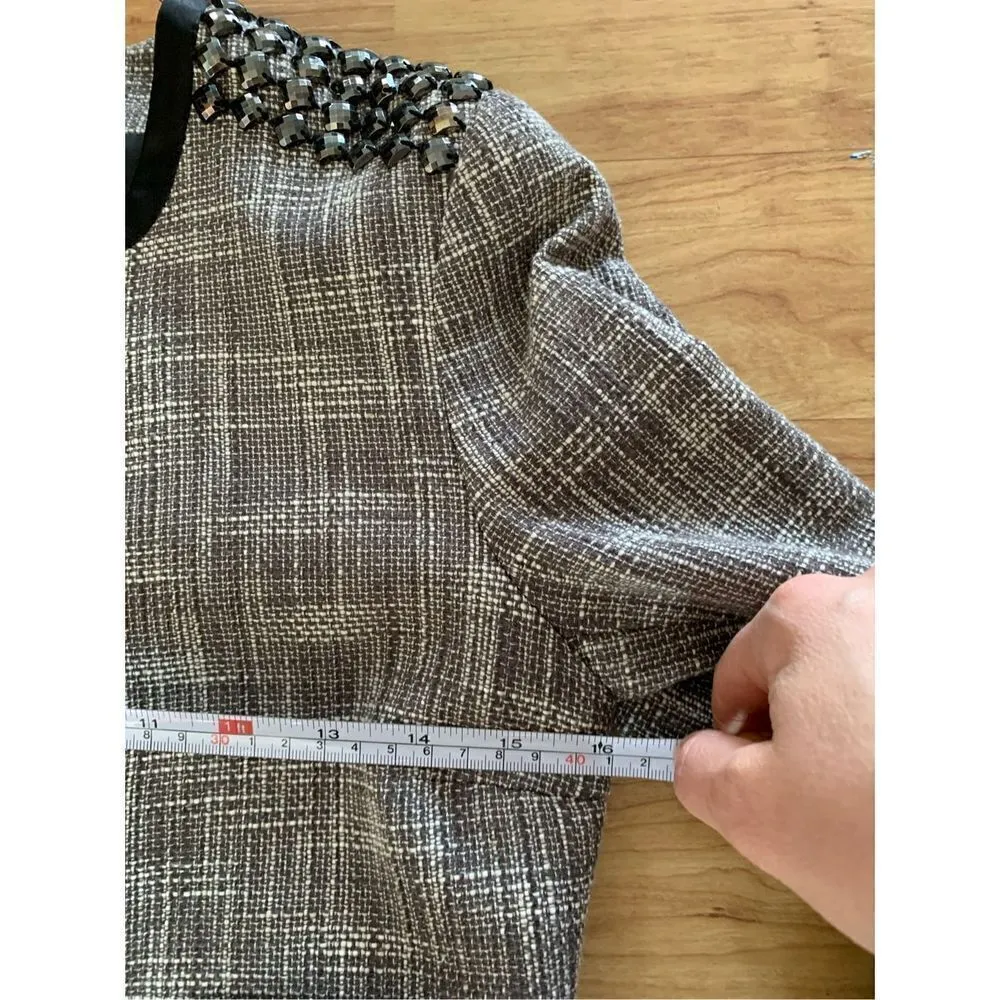 H&M blazer short size 6 fancy trendy gray - Image 6