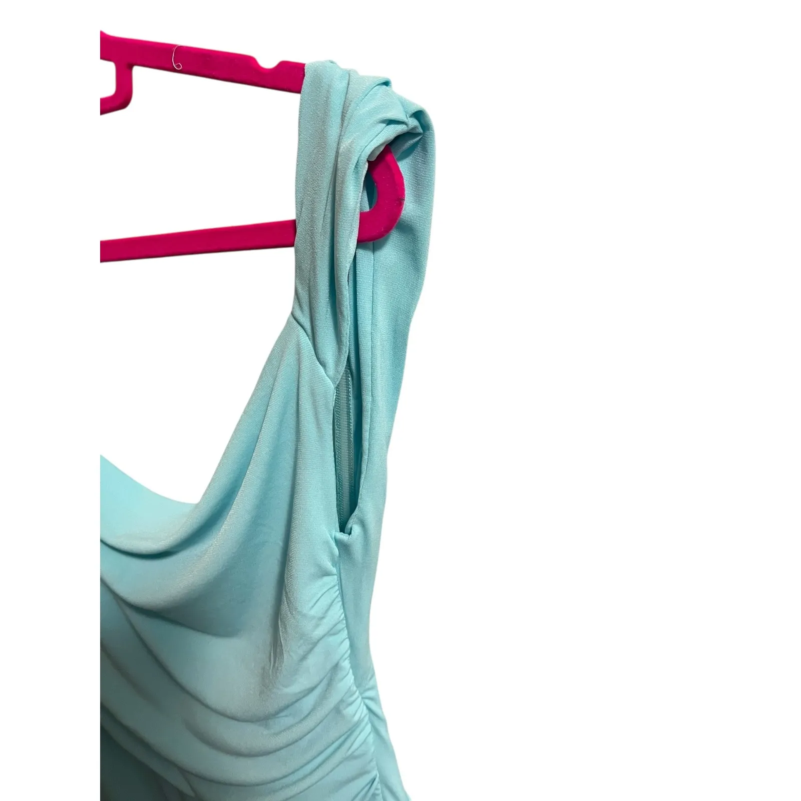 Hello Molly FASHION ICON MINI DRESS BLUE Womens S Cocktail Party Club Wedding - Image 4