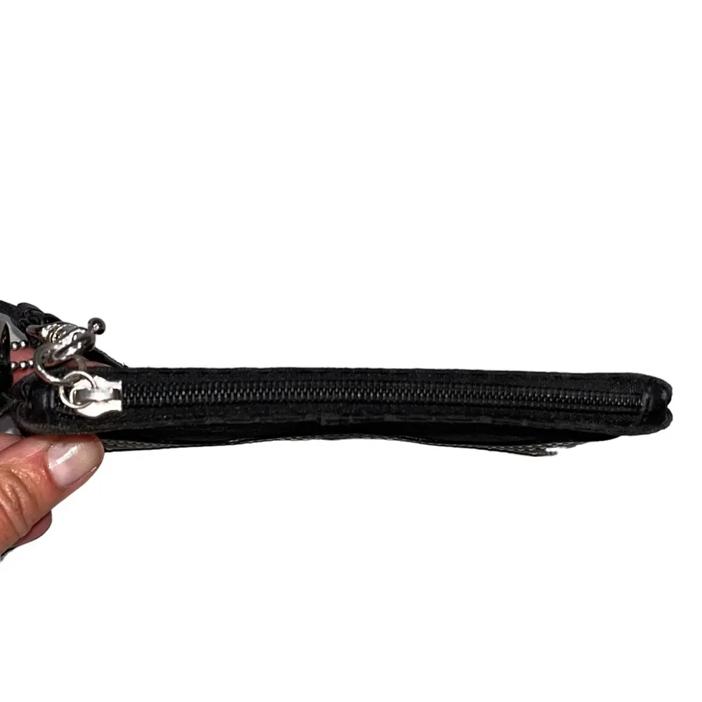 Coach  Black Mini Monogrammed Wristlet - Image 2