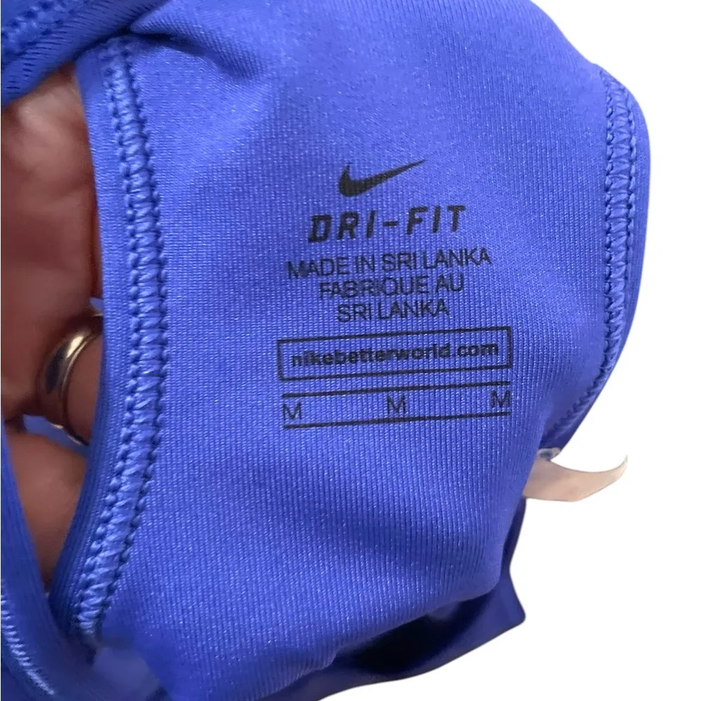 Nike Dri-Fit Women's Blue Sports Bra Medium Athleisure - Image 7