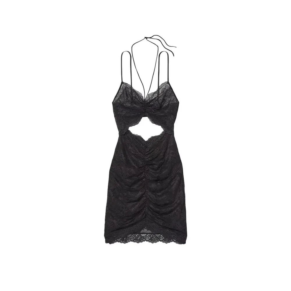 NEW victorias Secret uched Lace Cutout Mini Dress Black Size M - Image 2