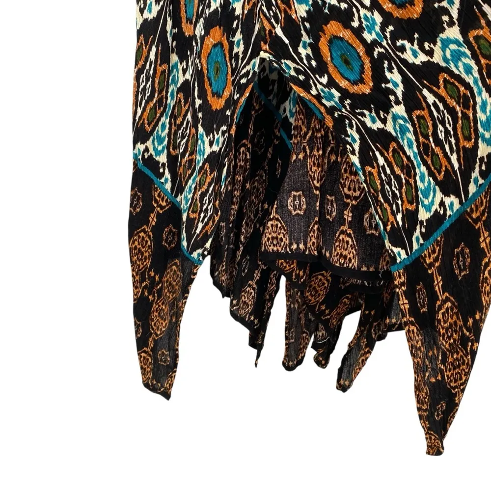 Billa Billabong Bohemian Maxi Dress Crochet Colorful Flowy - Image 9