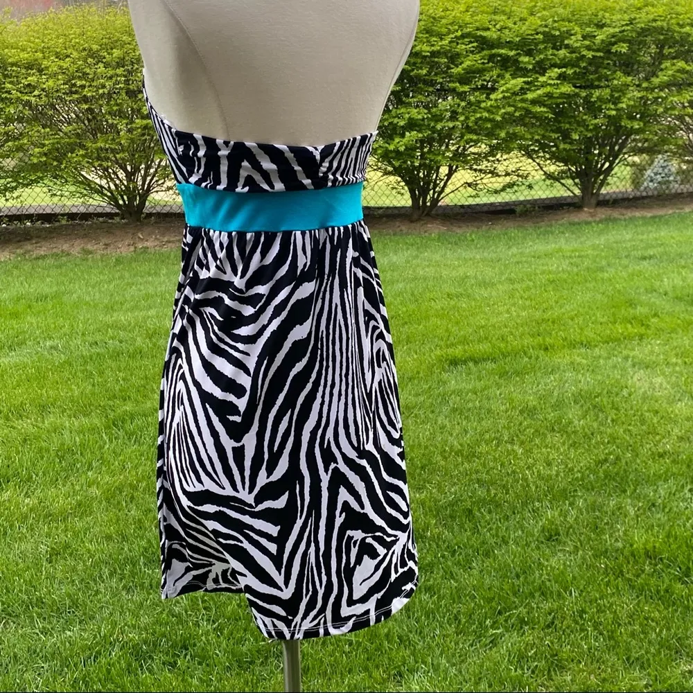 Guess Zebra Halter Mini Dress - Image 6