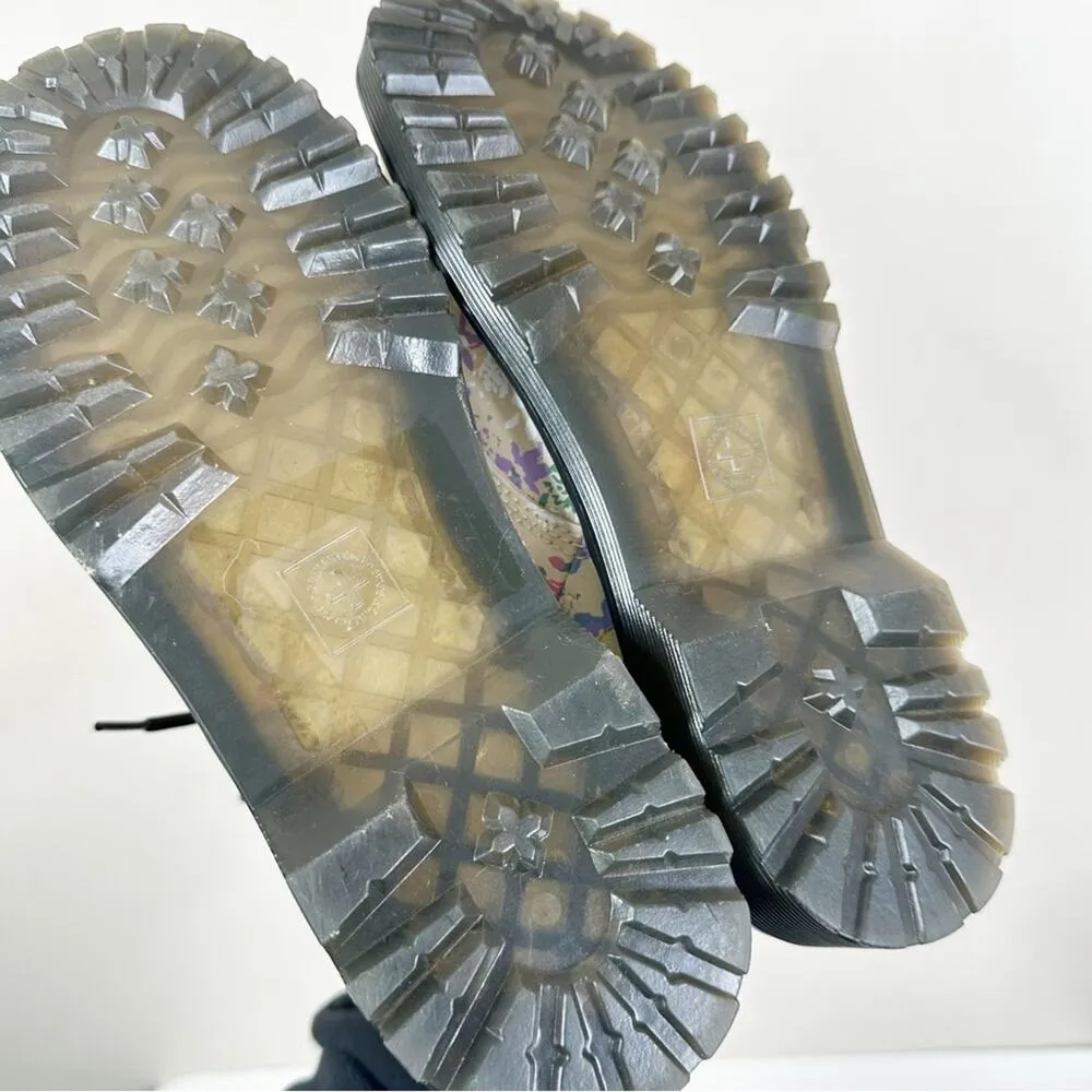 Dr. Martens Boots Womens 6 Floral Print Lace Up 1460 Y Multicolor Docs - Image 5