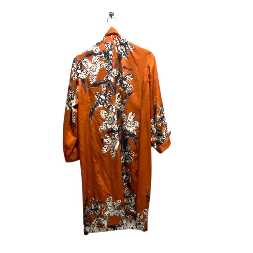 Chicos Reversible Kimono Cardigan Orange Size 1 (M) - Image 12
