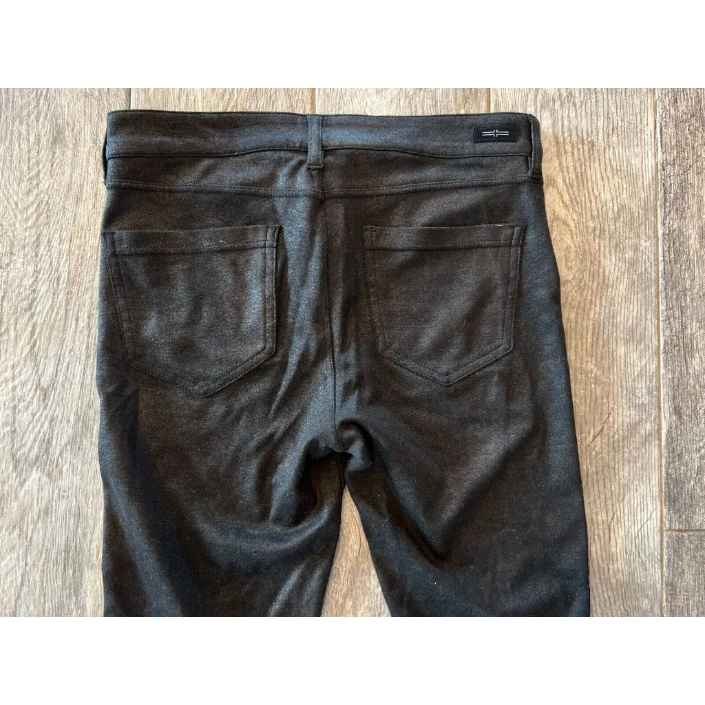 Liverpool Jeans Black Coated Knit‎ Pants Womens size 6 XM2015NX Stretch Womens - Image 8