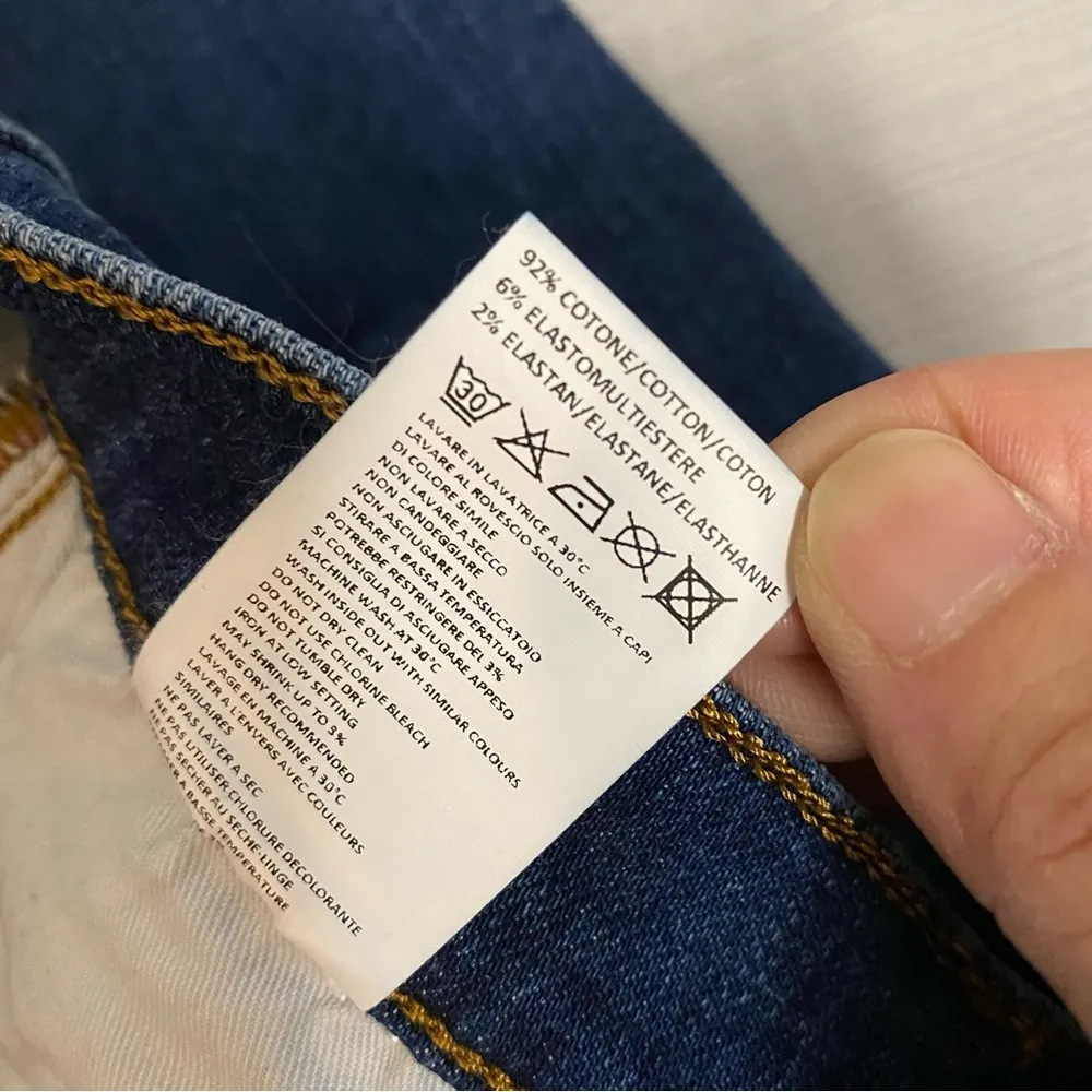 Don the Fuller Saint Tropez High Rise Straight Jeans Italian Style Size 28 Blue - Image 4