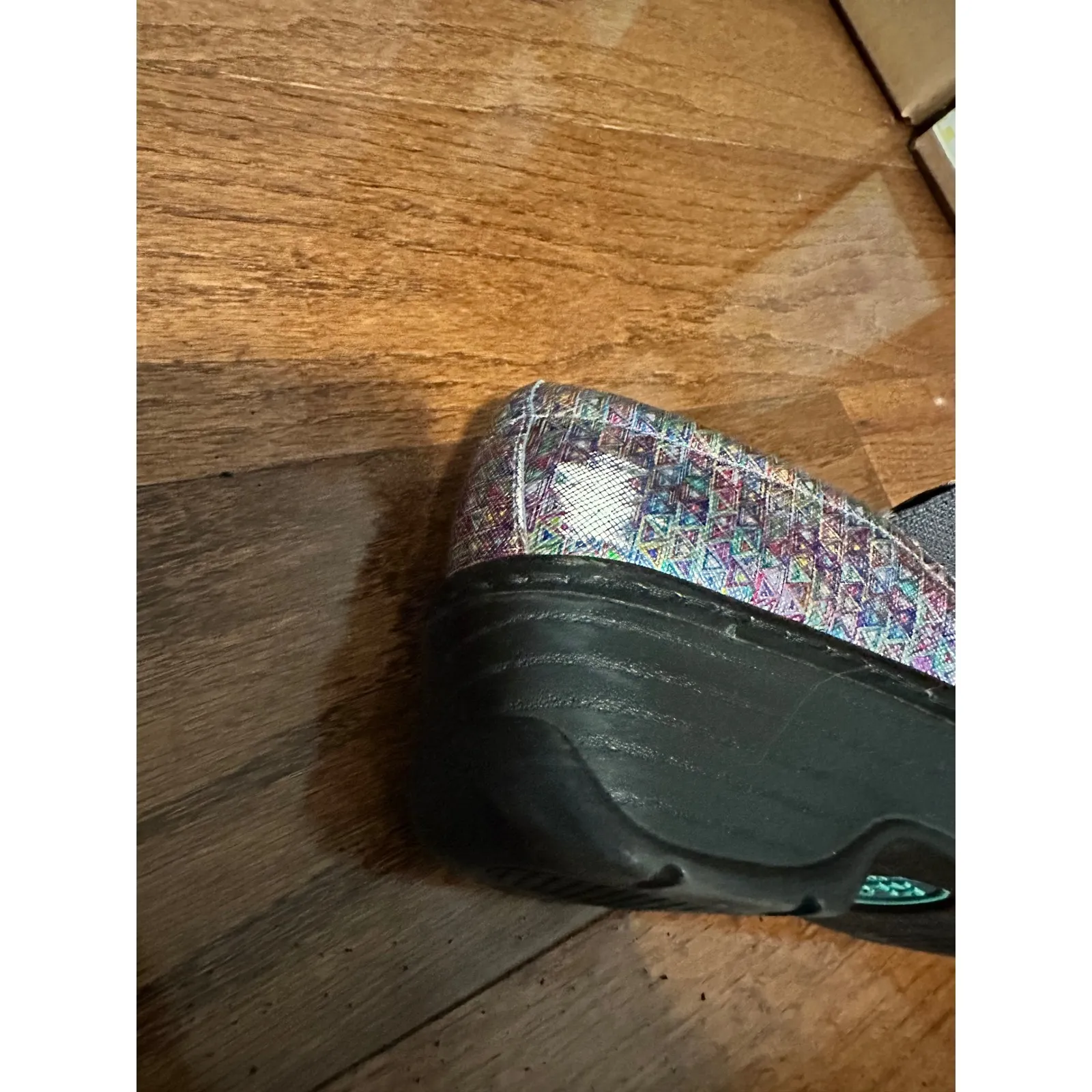 Klogs Naples Size 7M Women's‎ Slip Resistant Work Shoes Multi Triangle Black - Image 4