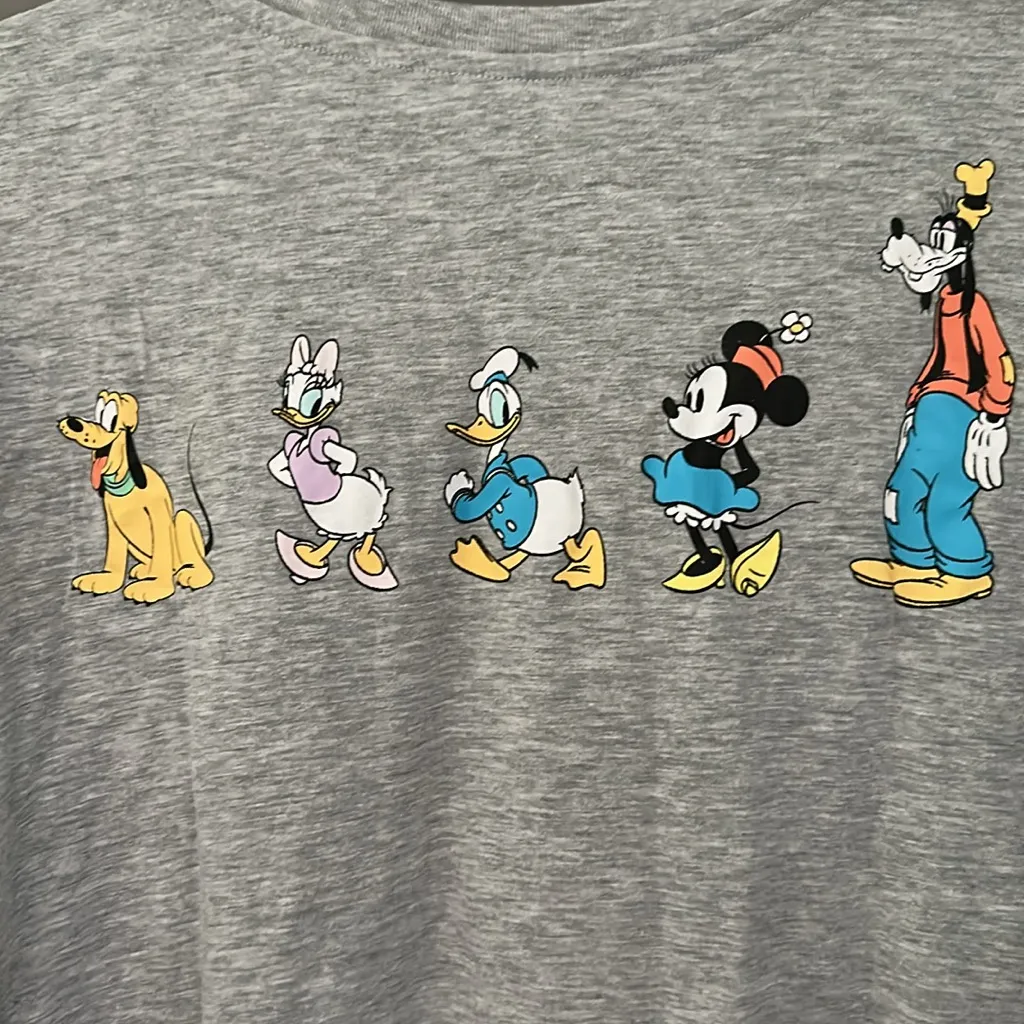 Disney  Gray Long Sleeve with Mickey Mouse - Image 4