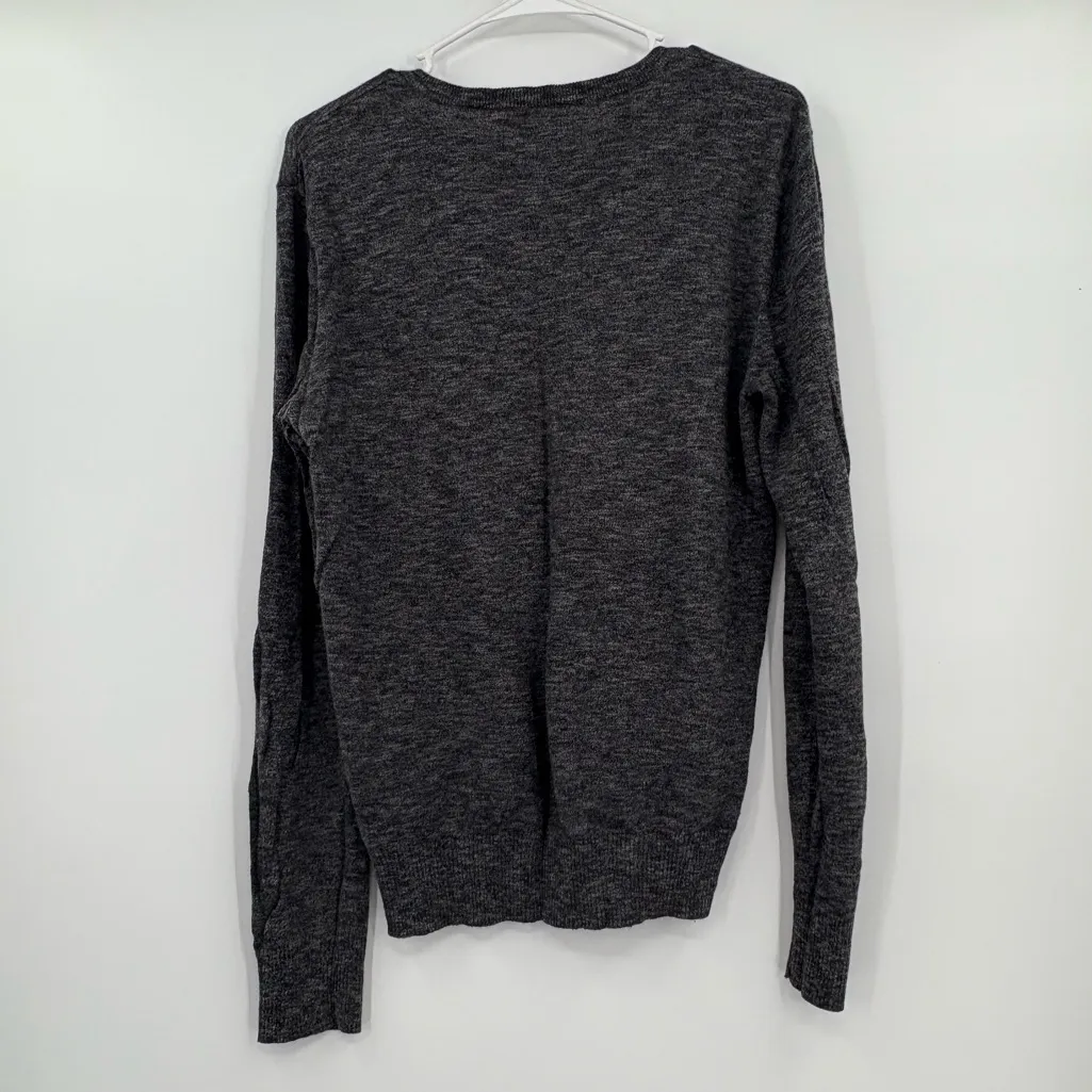 American eagle dark gray athletic fit v neck sweater‎ small - Image 2