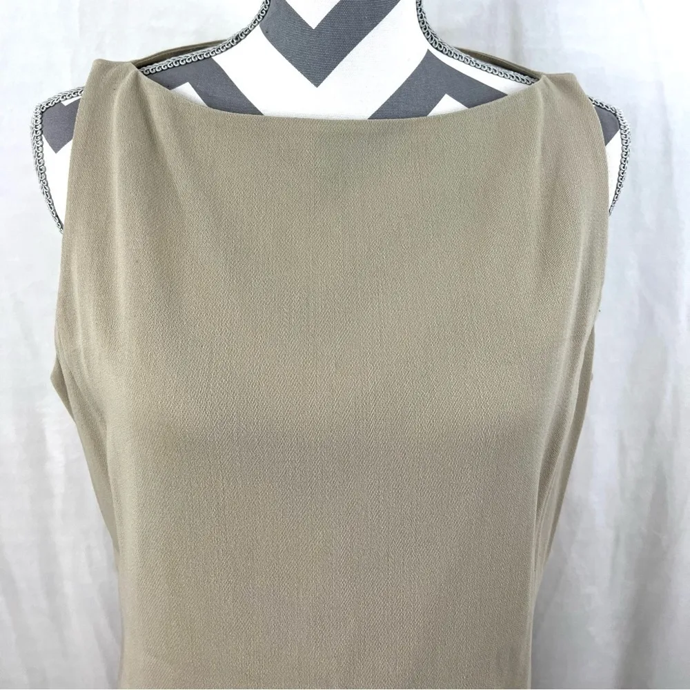 NWT - Vintage Emporio Armani Virgin Wool Sleeveless Tunic Top - Size 10 - Image 2