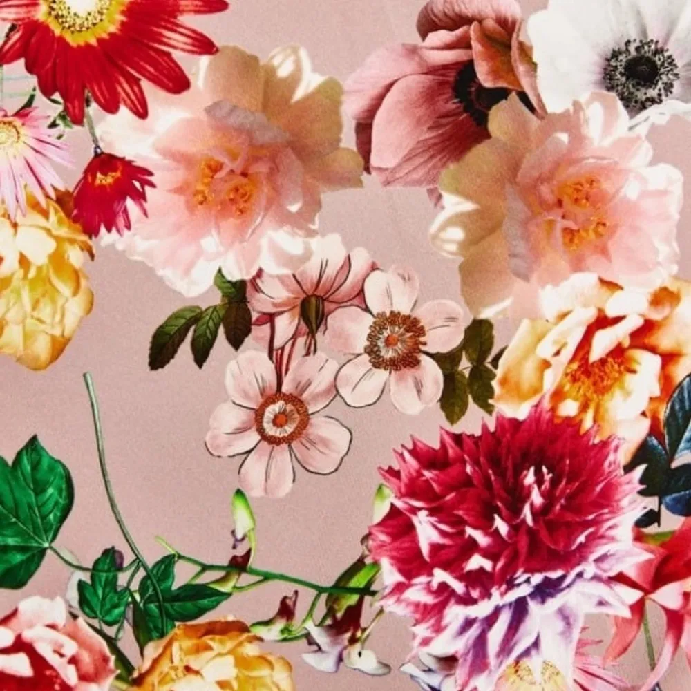 Zara Floral Printed Kimono Inspired Wrap Top XS - Image 3