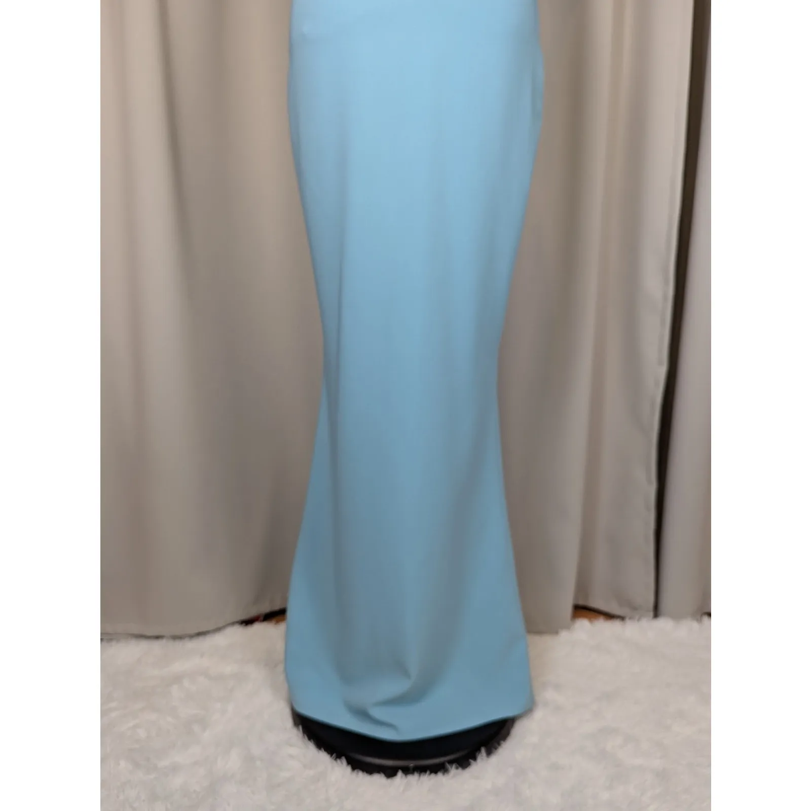 Maria Bianca Nero Aqua Backless Stretch Cutout Mermaid Dress Size 4 - Image 15