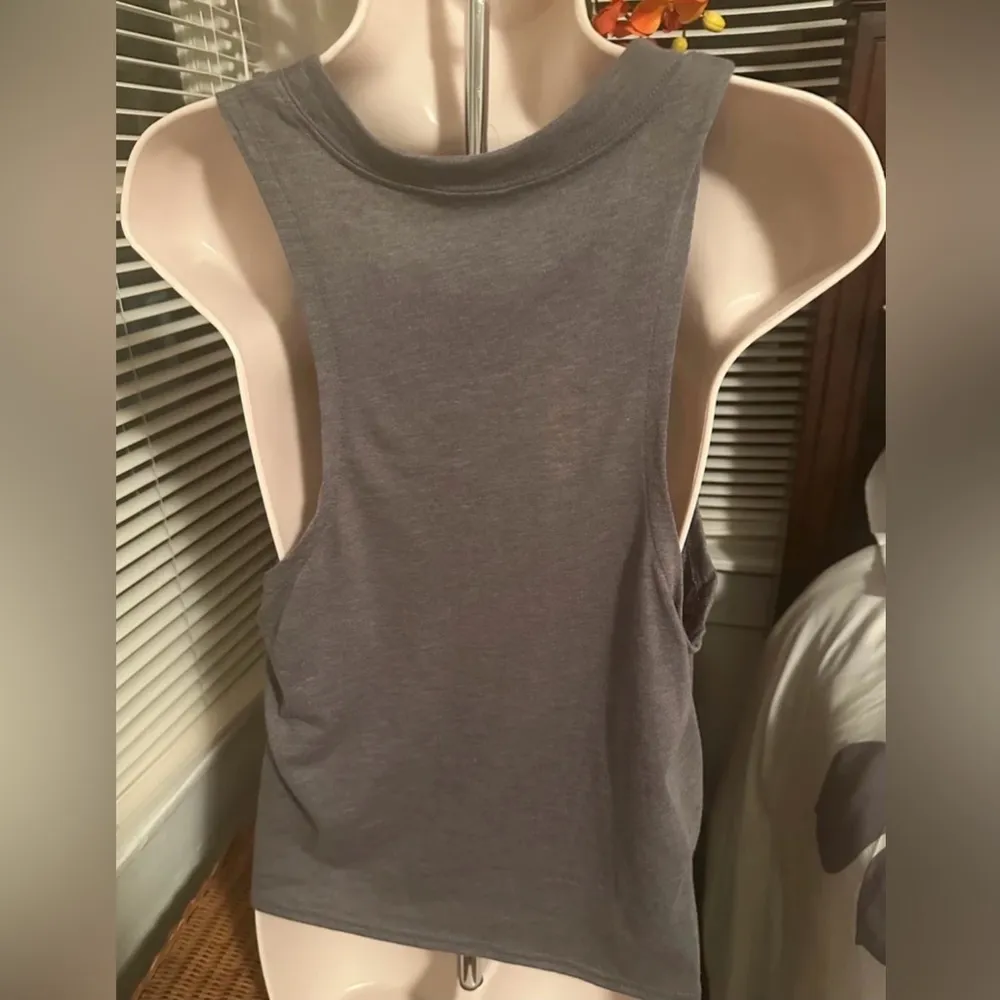 SO Gray Sleeveless Top with Side Slits NWT Medium - Image 2