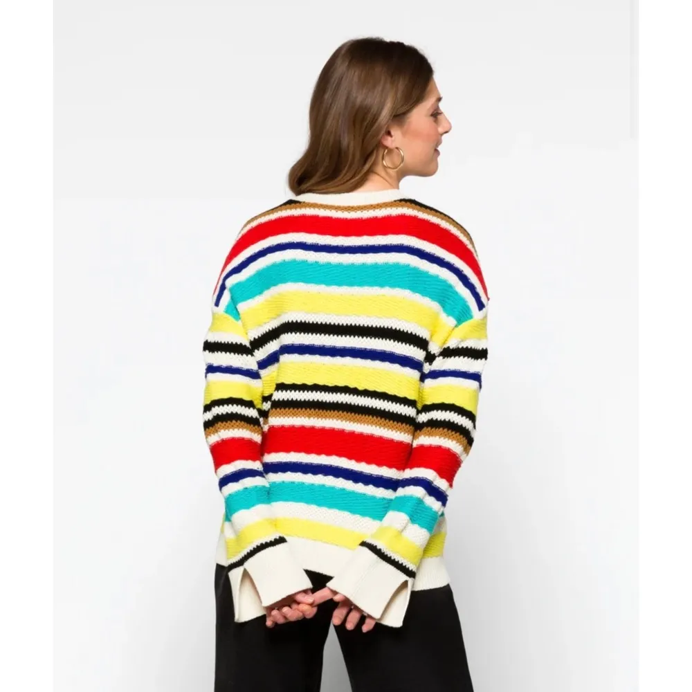 NWT -  Zelda Textured Striped Pullover Size M. - Image 5