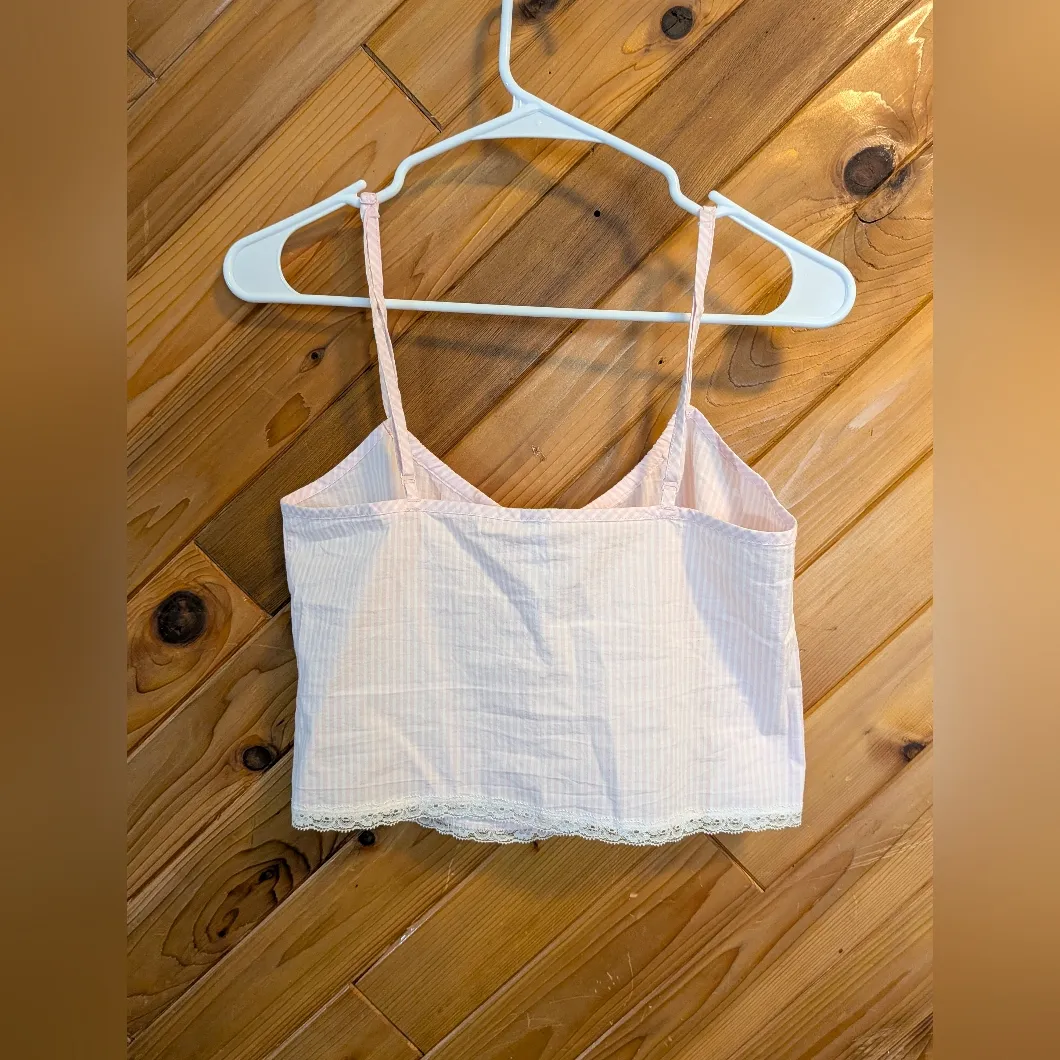 Skims Cotton Poplin Sleep Cami Size XXS Oversized - Image 5