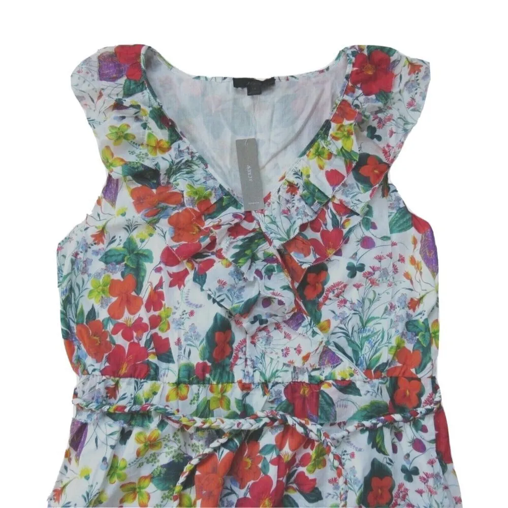 NWT J.Crew Ruffle-front Maxi in Ratti Island Botanical Print Cotton Dress 2 - Image 7