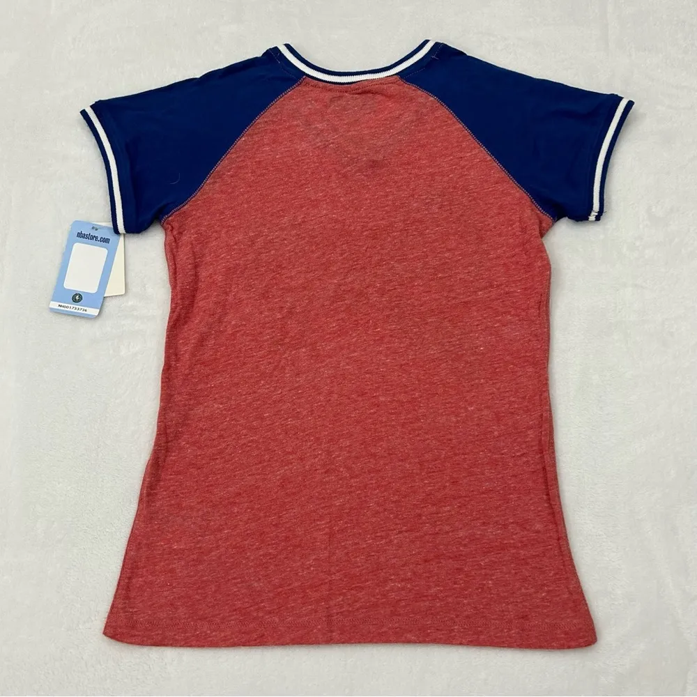 NBA 4 Her 5th & Ocean Los Angeles LA Clippers Red Basketball Shirt Womens 10/12 - Image 7