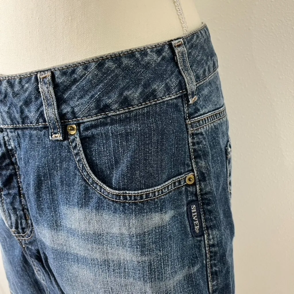 Vintage Y2K Silver Jeans Denim Mini Skirt‎ Canada Medium Wash Womens Size 31 - Image 3