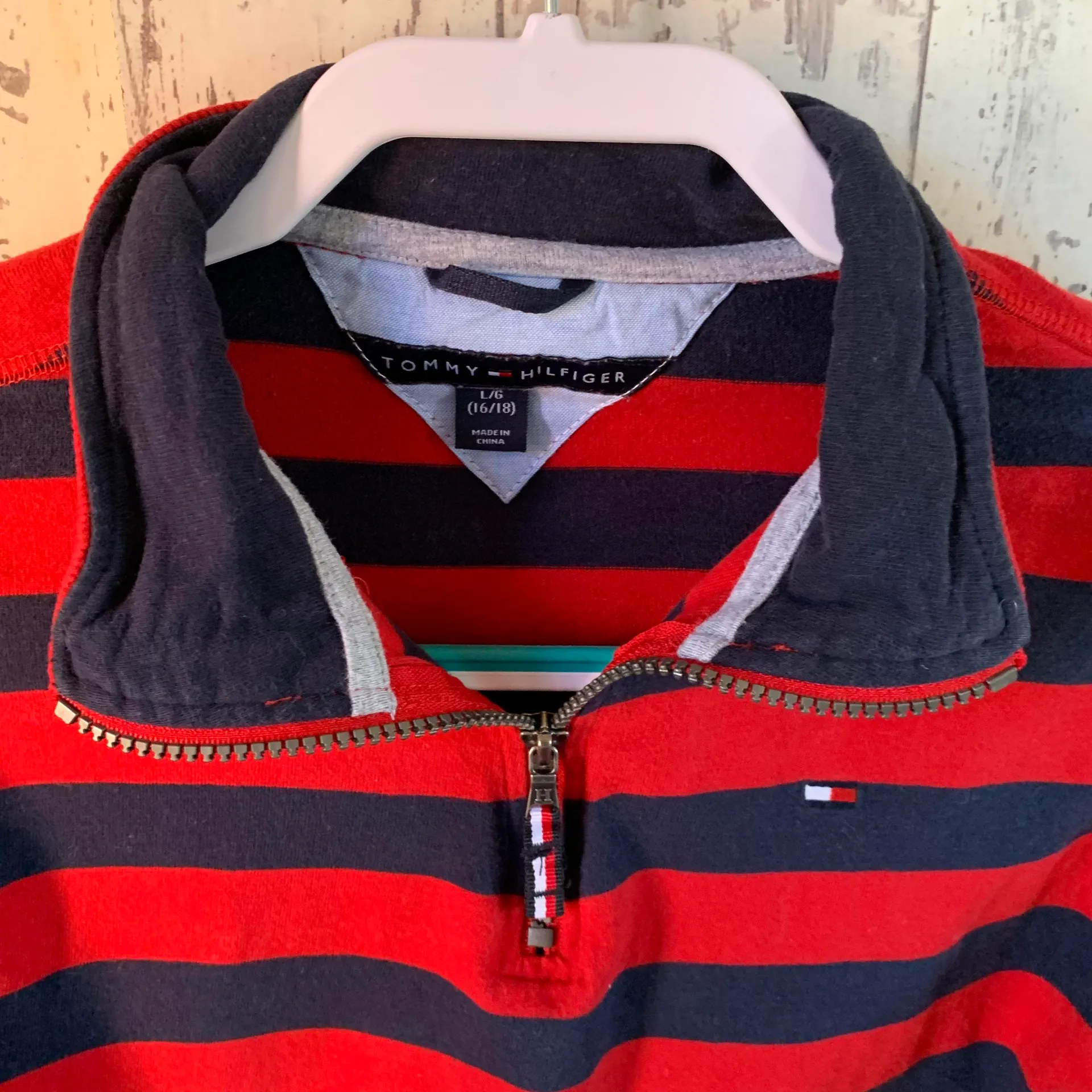 Tommy Hilfiger cropped quarter zip top - Image 8