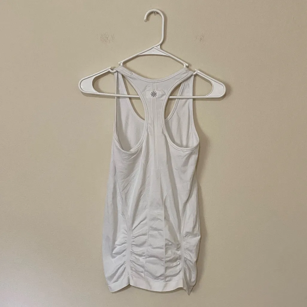 Athleta White Fastest Track Athletic Racerback Tank Top Size XS - Image 3